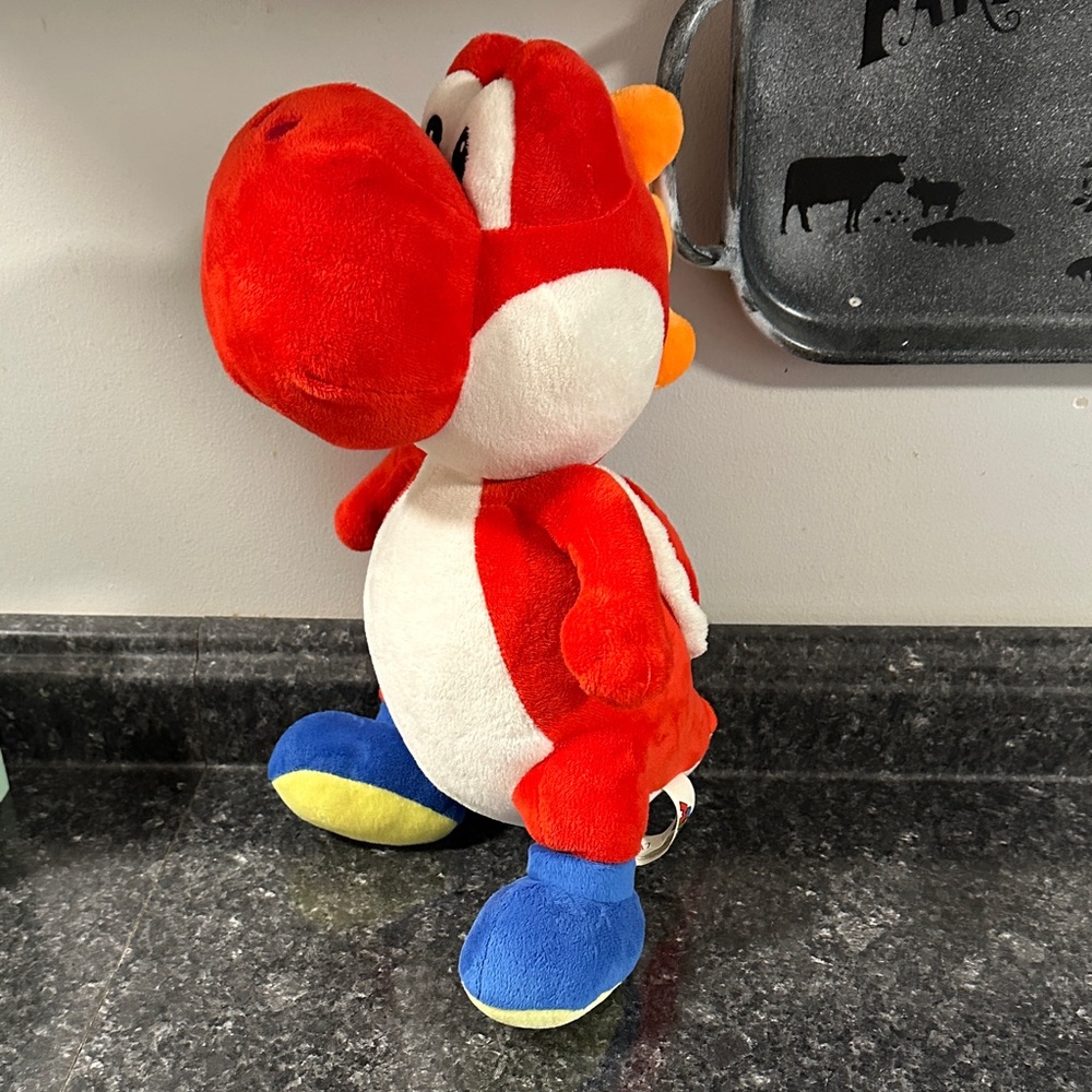 2017 Super Mario Bros Red Yoshi 15" Plush Stuffed Animal